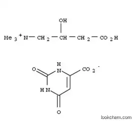 Molecular Structure of 32543-38-7 (3-Carboxy-2-hydroxy-N,N,N-trimethyl-1-propanaminium 1,2,3,6-tetrahydro-2,6-dioxo-4-pyrimidinecarboxylic acid salt)